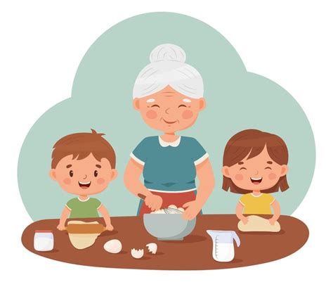 902 Cartoon Grandma Cooking Royalty-Free Photos and Stock Images | Shutterstock