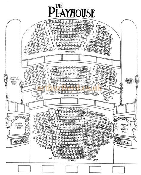 How to Build Seating Plan Playhouse Theatre London PDF Plans