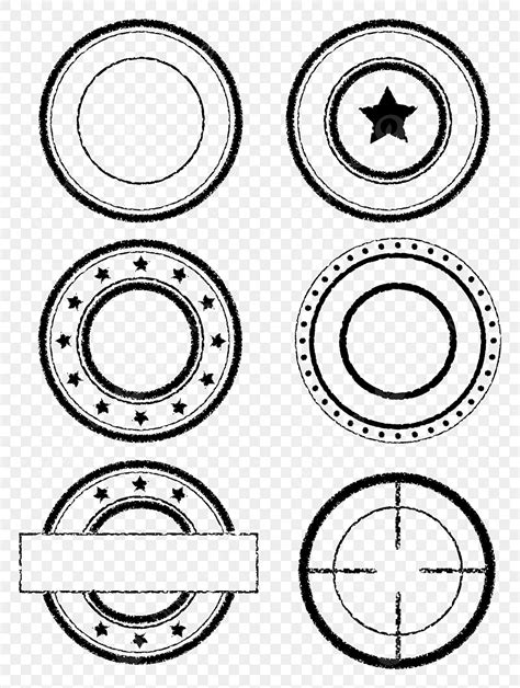 Simple Wind Round Seal Border Element Design, Sea Drawing, Seal Drawing, Wind Drawing PNG and ...