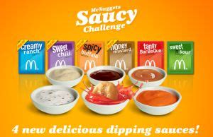 News: McDonald's - Four New McNugget Dipping Sauces