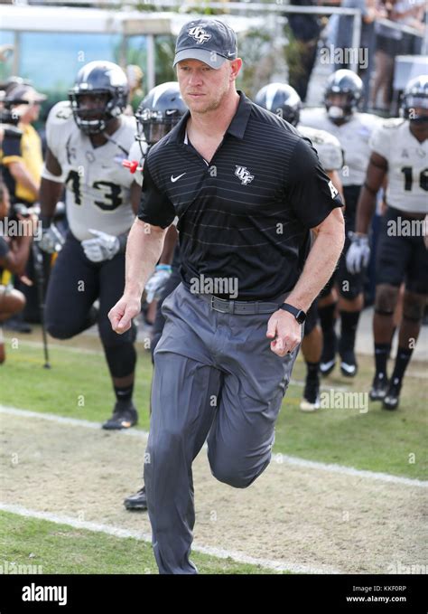 Orlando, FL, USA. 2nd Dec, 2017. UCF head coach Scott Frost leads the ...