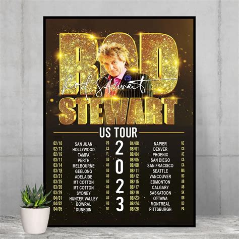 Rod Stewart The Hits Tour 2023 Poster – Musicdope80s.com