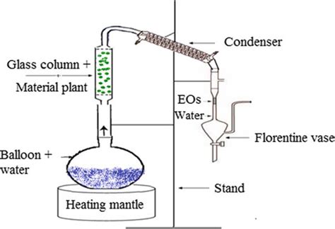 2 Steam distillation apparatus | Download Scientific Diagram