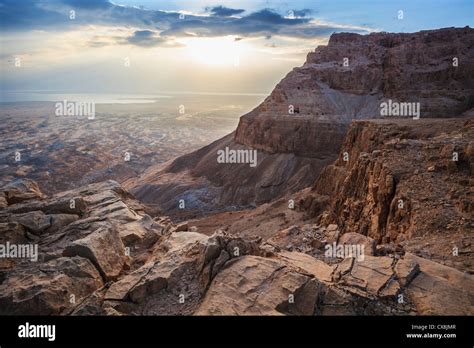 Sunrise Over Masada; Israel Stock Photo - Alamy