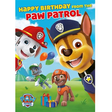 Paw Patrol Birthday Sound Card (SC202) - Character Brands