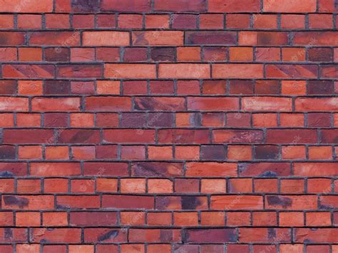 Premium Photo | Brick wall of red color wide panorama of masonrybackground 3d illustrationbrick ...