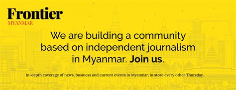 The Frontier story | Frontier Myanmar