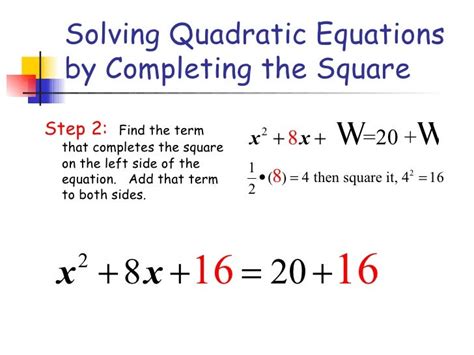 How To Solve Equations By Completing The Square Calculator - Tessshebaylo