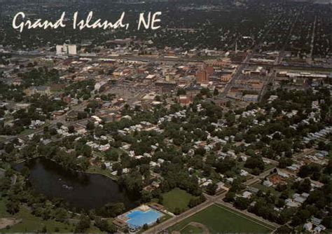 Aerial View of City Grand Island, NE