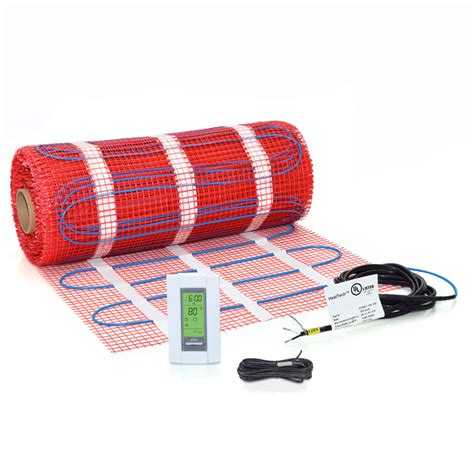 100sqft Radiant Floor Heating Mat Kit 120V w/ Thermostat