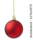 Photo of hanging red christmas balls | Free christmas images