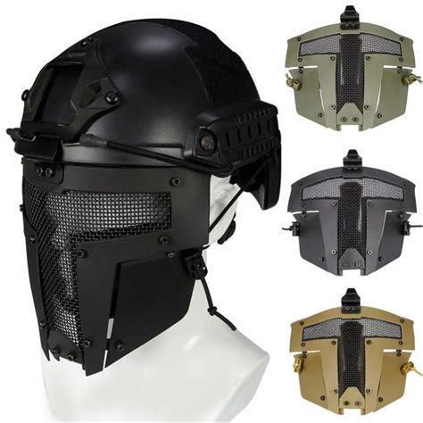 Tactical Gear Military Face Mask Airsoft Full Face Hunting Mask Helmet ...