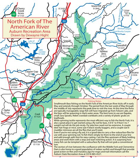 North Fork American River Map | Images and Photos finder