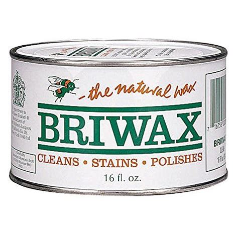 Briwax Clear Furniture Wax Polish, 1 Pound (Pack of 1), 16 Ounce