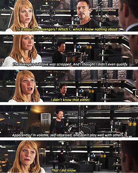 Pepper Potts, excellent Avengers quote | Avengers, Movies, Marvel movies