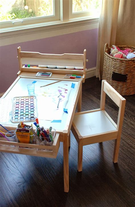 DIY Kids Craft Table | Kids craft tables, Craft table ikea, Kids art table