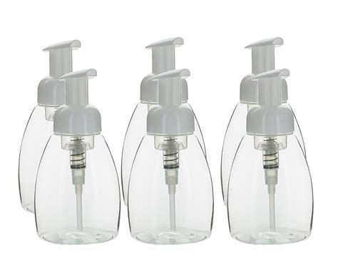Natura Bona® Empty Foaming Soap Dispensers Pump Bottles 250ml / 8.5oz – Use Your Own Soap or ...