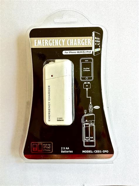 Amazon.com: Emergency Back Up Charger for iPhone 4/ 3G/ 3GS/ iPod ...