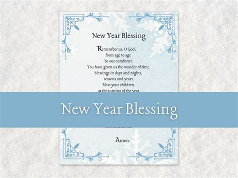 Blessings for the New Year Prayer, New Years Prayer, Prayer Art, Prayer ...