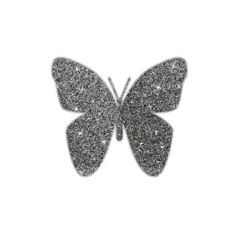 Silver glitter butterfly png png transparent overlay download