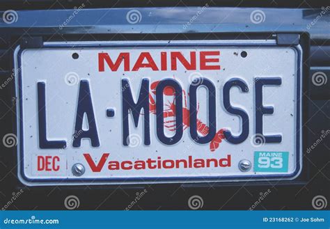 License Plate in Maine editorial photography. Image of transportation - 23168262