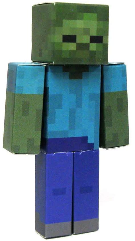 Minecraft Zombie Papercraft Single Piece Jazwares - ToyWiz