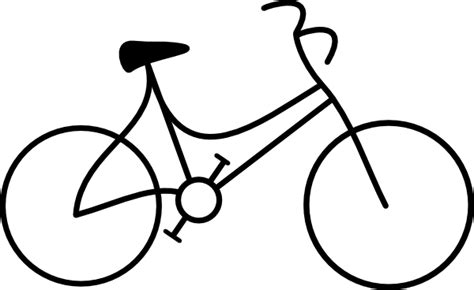 Bicycle clip art (111273) Free SVG Download | Bicycle drawing, Bike drawing, Simple bicycle