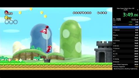 New Super Mario Bros Wii Speedrun in 35:26 - YouTube