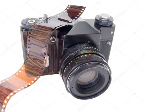 Old camera and film reel — Stock Photo © silverkblack #1449669