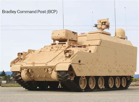 Bradley BCP Command Post tracked armoured vehicle data sheet specifications information ...