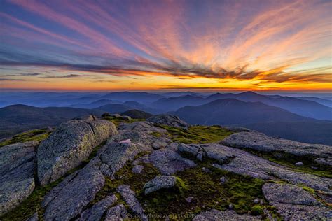 Mt Marcy summit rocks with twilight over Algonquin, MacIntyre Range | Wildernesscapes ...