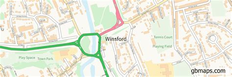 Winsford Vector Street Map