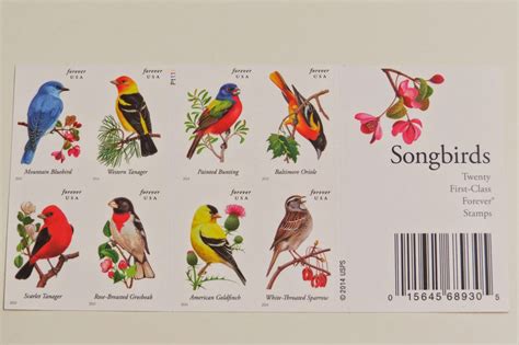 Songbirds - USPS Forever Stamps | It has grown on me!