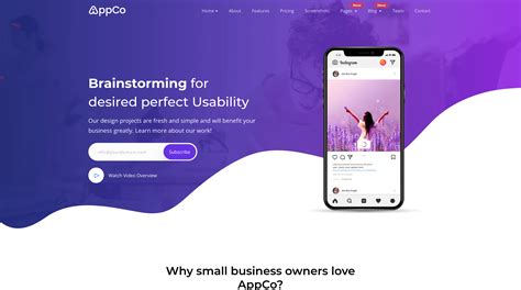 React Landing Page Template