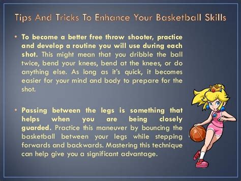 Tips and tricks to enhance your basketball skills