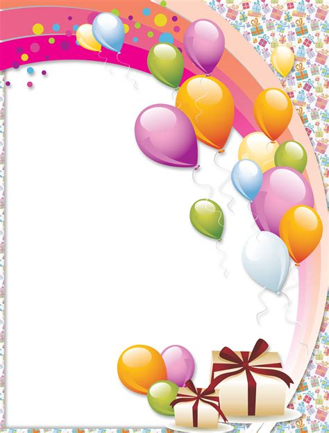 Happy Birthday Balloons Transparent Background