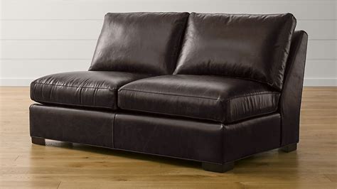 Axis II Leather Armless Full Sleeper Sofa + Reviews | Crate and Barrel