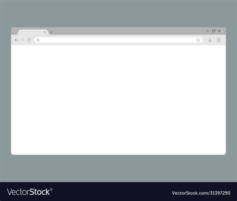 Web browser window mockup template website Vector Image