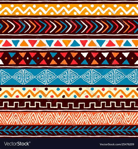 Abstract african art tribal seamless pattern Vector Image , #sponsored ...