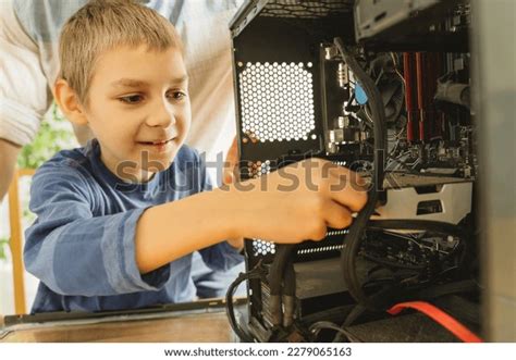 Smiling Boy Cleaning Computer Parts Home Stock Photo 2279065163 | Shutterstock