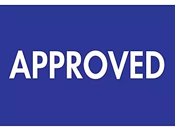 Inventory Control Labels - "Approved", 2 x 3" S-8167 - Uline