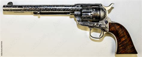 COLT SAA engraved by D. W. Harris Stock Photo | Adobe Stock