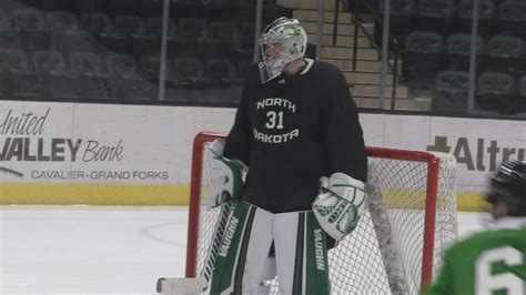 Scheel Continues Successful Season in Net for UND Hockey - KVRR Local News