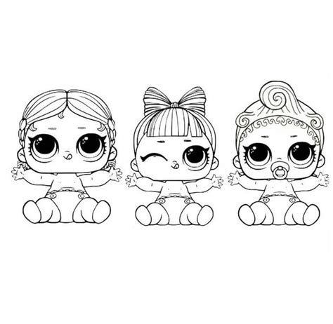 Cute LOL Babies coloring page - Download, Print or Color Online for Free