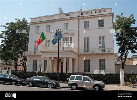 The Embassy of Portugal on Belgrave Square, Belgravia, London, UK Stock ...