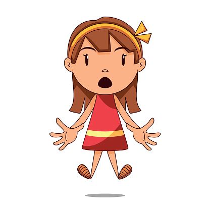 Surprised Girl Stock Illustration - Download Image Now - iStock