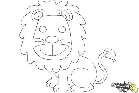 How to Draw a Lion For Kids | Lion drawing simple, Lions for kids, Lion drawing