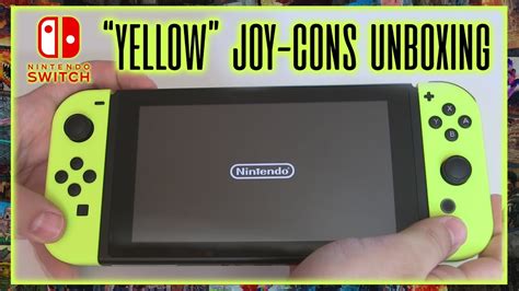 Nintendo Switch Neon Yellow Joy-Cons Unboxing - YouTube