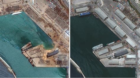 Before and after photos from Beirut's port reveal scale of disaster ...