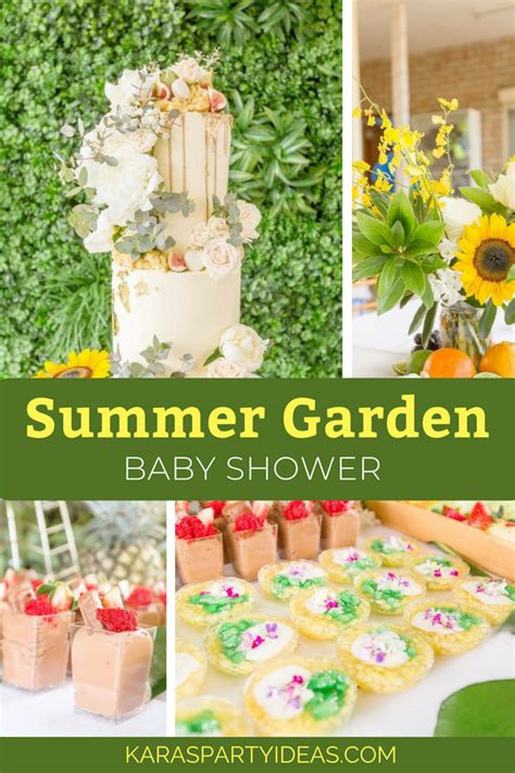 Kara's Party Ideas Summer Garden Baby Shower | Kara's Party Ideas